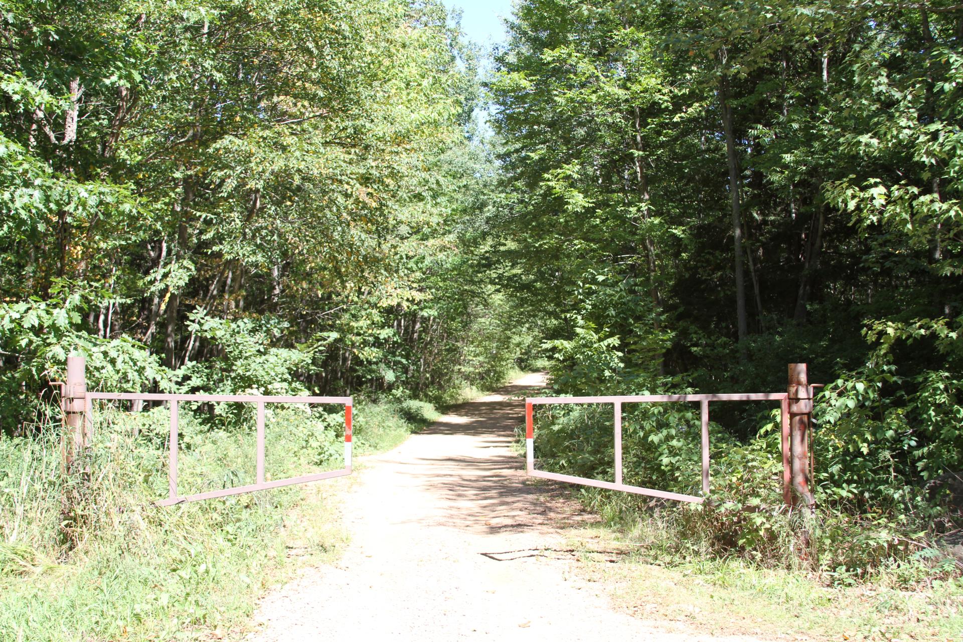 a gate located on atv trails